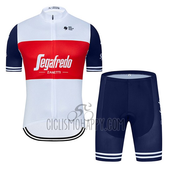 Segafredo Zanetti Cycling Jersey Bib Short 2020 Short Sleeve White Red